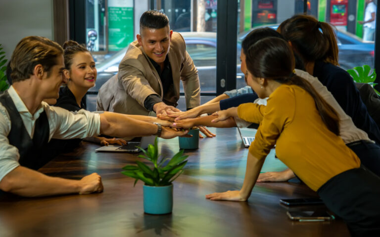 Employees within good company culture